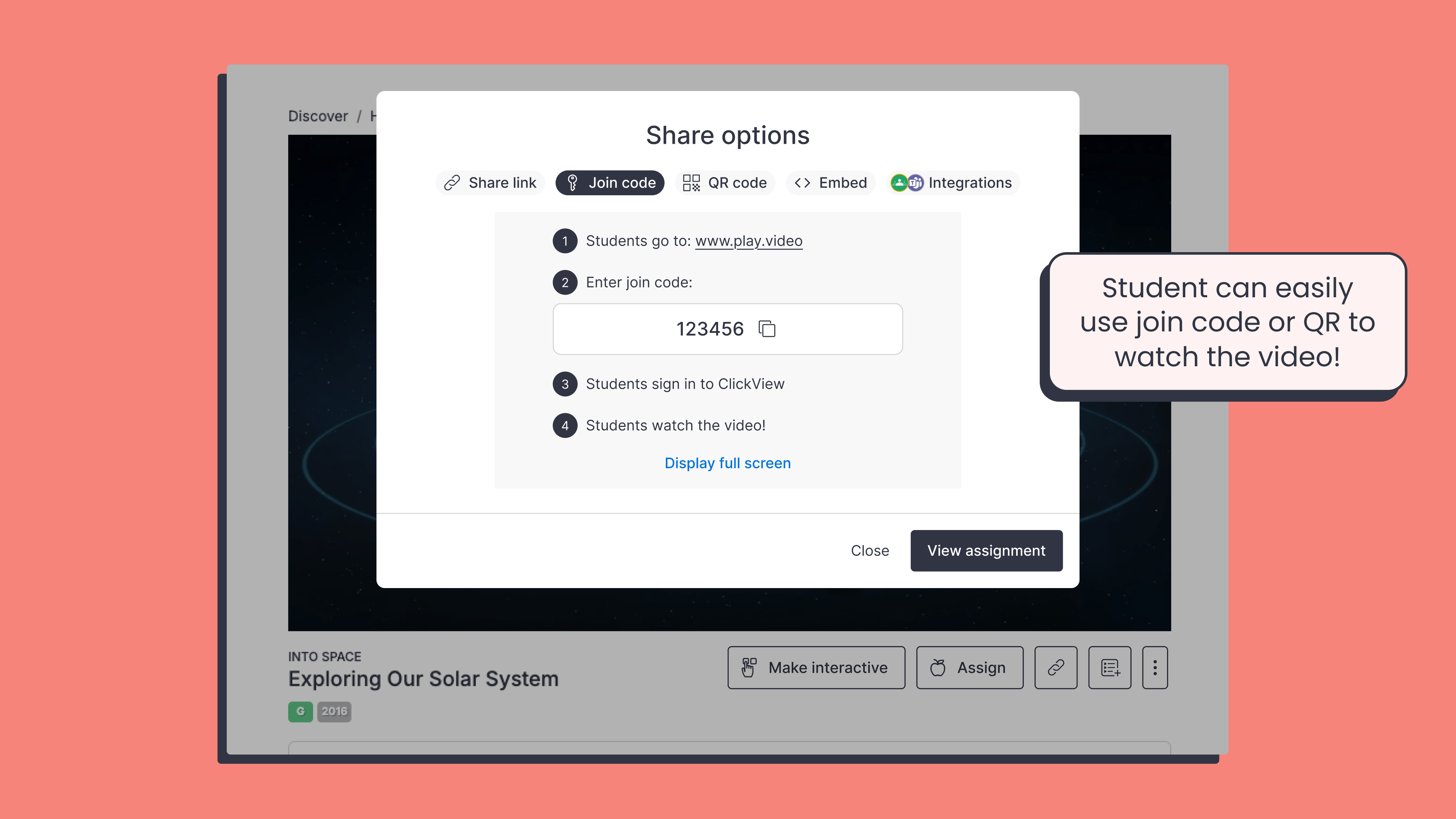 More sharing options for teachers