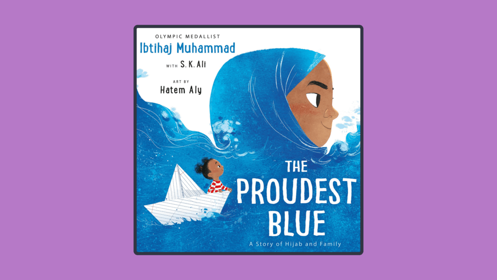The cover of the book "The Proudest Blue".
