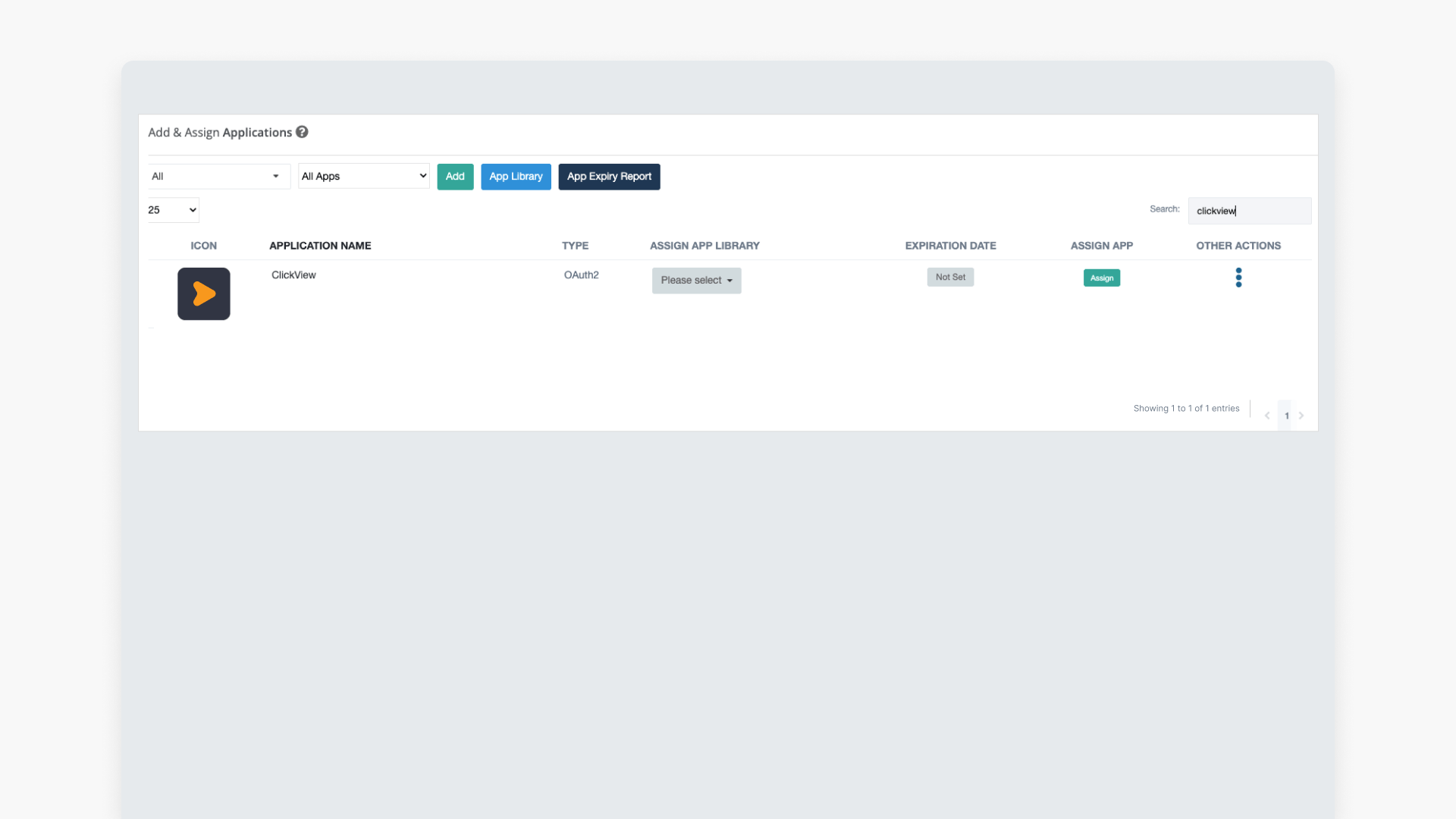 Classlink Add and Assign Applications page hero