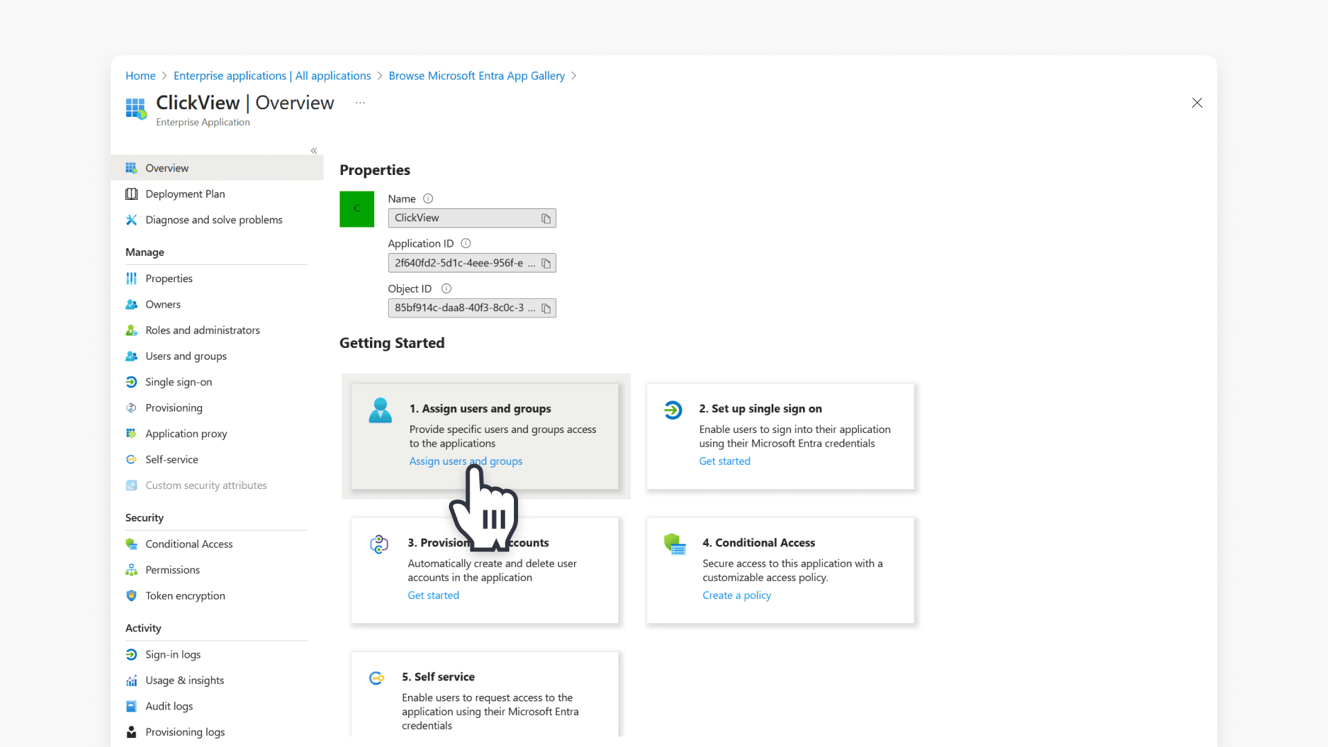 Assign users and groups