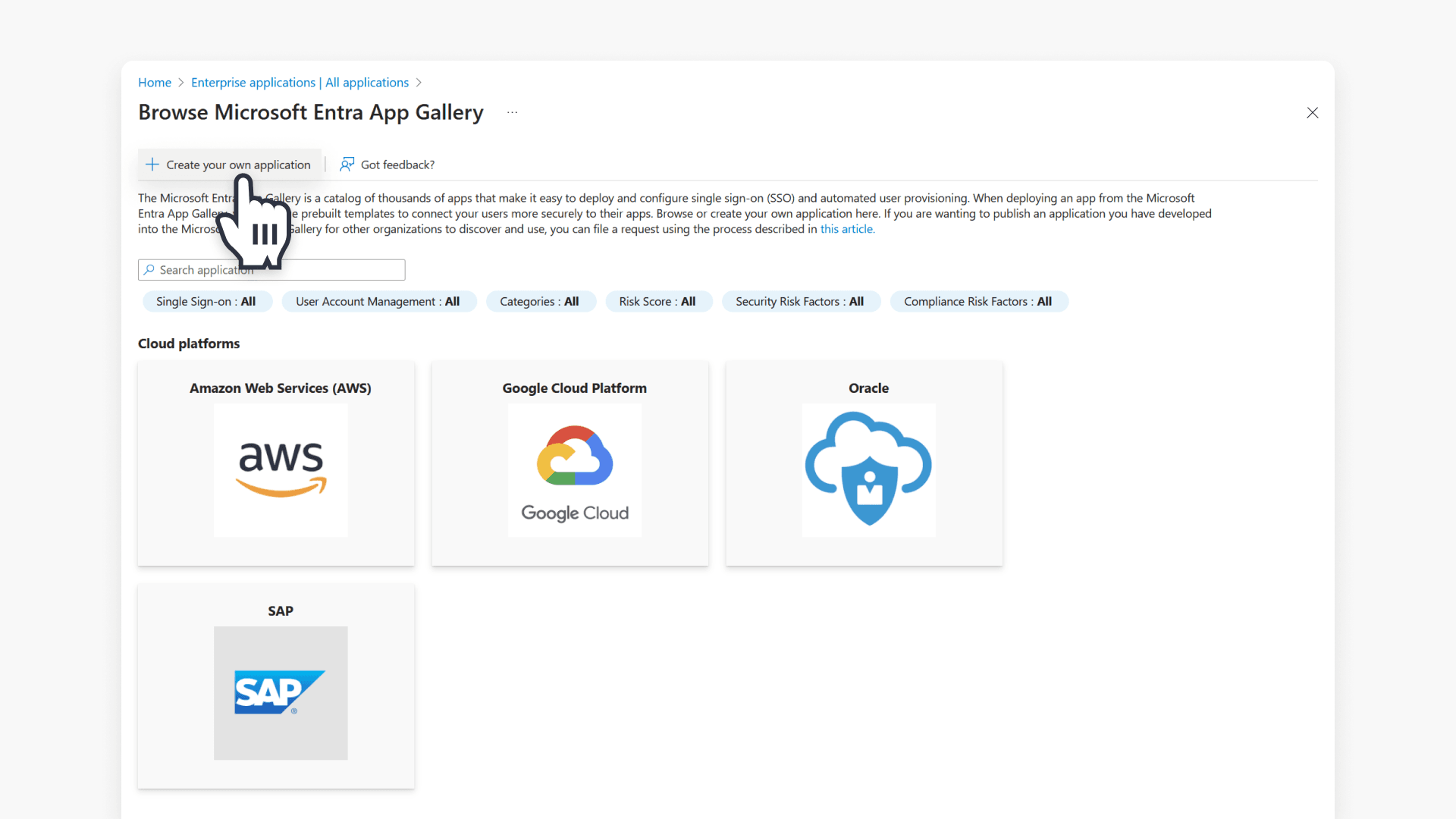 Microsoft create your own application