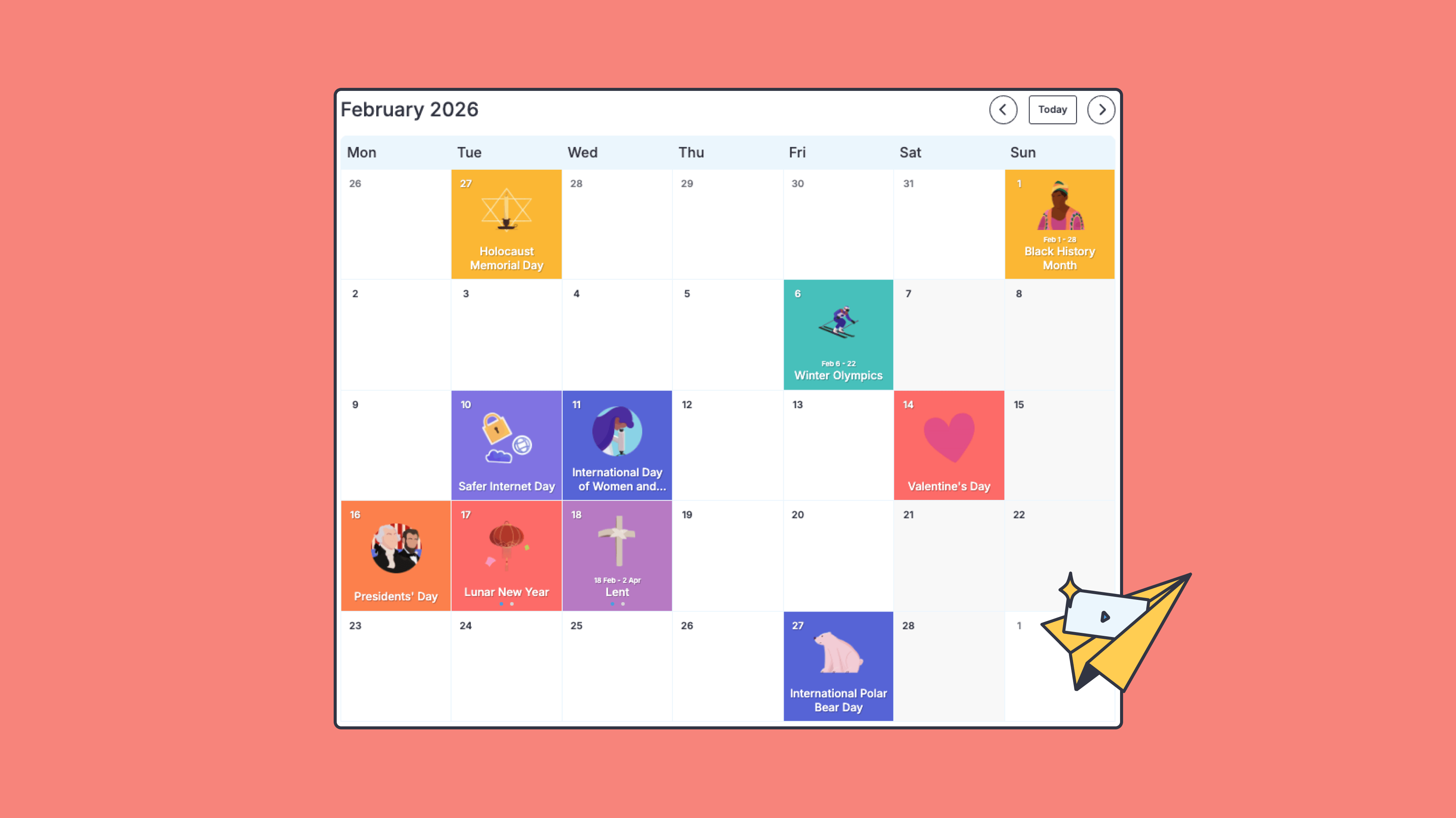 2026-February Calendar