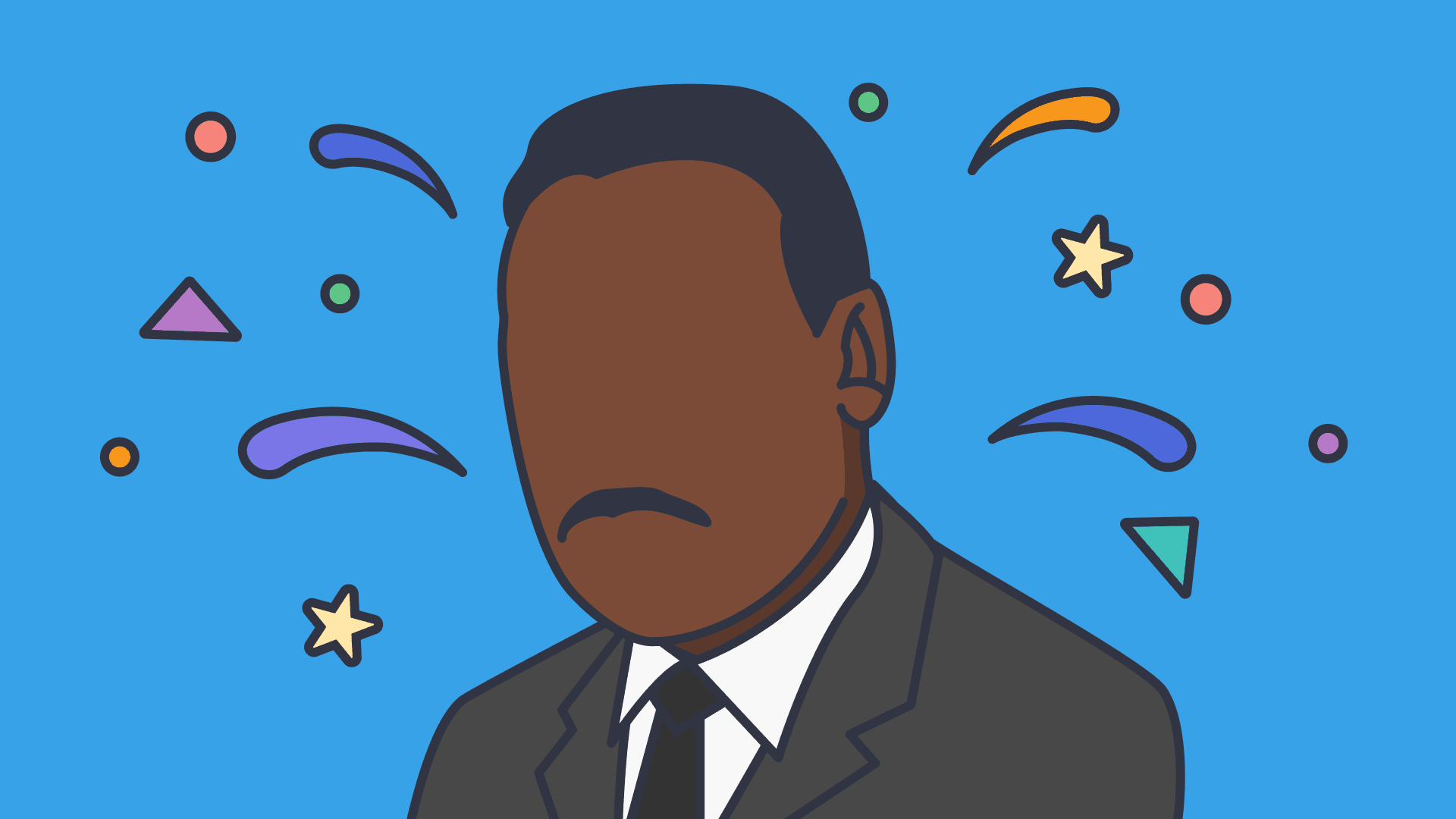 An illustration of Martin Luther King Jr.