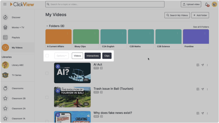 Click View Log In What's new in ClickView | ClickView