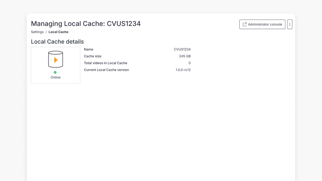 Managing Local Cache Settings | ClickView