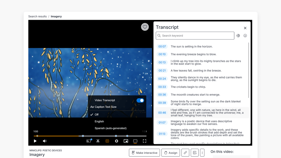 How to Use Video Transcripts for Lessons | ClickView