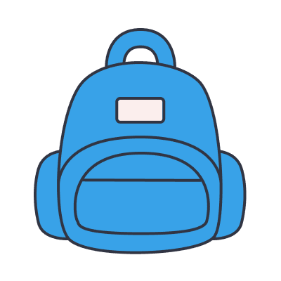 Blue backpack